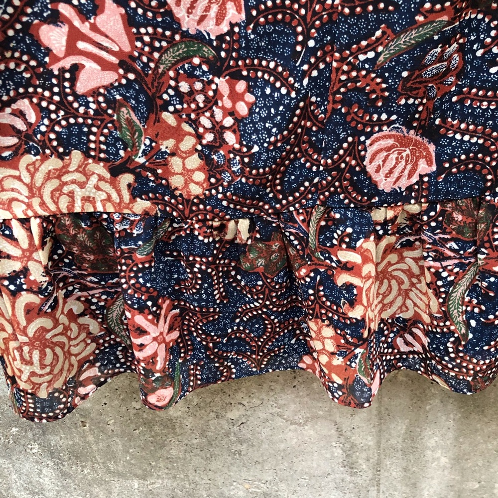 Madewell Sea Floral Lily Ruffle Dress - Picture 10 of 11